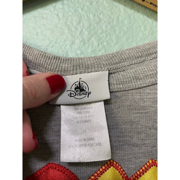 Disney Parks Disneyland Women's Grey Long Sleeve Mickey Mouse Pullover Sweater M - Picture 6 of 8